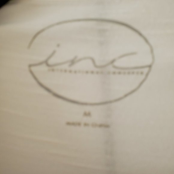 INC International Concepts White Top with Silver Embroidery - Picture 6 of 7